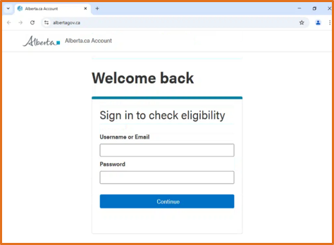 Fake login page